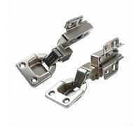 Bisagra de puerta de gabinete de montaje lateral ajustable 3D apertura de 180 grados - Bisagras oscilantes hacia arriba de acero laminado en frío resistente para cocina, armario, reparación de muebles