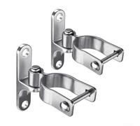 Bisagra de puerta de tubo, 2 bisagras de puerta de acero inoxidable 304 de 1-3/8 pulgadas, bisagras de valla resistentes, hardware para granero, granja, puertas de ganado