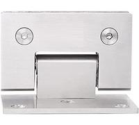 Bisagra de puerta de vidrio, Bisagra de montaje en pared, abrazaderas for puerta de vidrio de 90 grados, piezas de repuesto for ducha de vidrio, acero inoxidable 304 de pared a vidrio