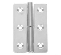 Bisagra de puerta desmontable de acero inoxidable, diseño de elevación de junta deslizante 304 resistente, para armario de armario, herrajes extraíbles ajustables (3 pulgadas a la derecha)