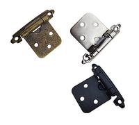 Bisagra de puerta gabinete cierre automático, bisagra armario 7x4x3cm, caja madera Vintage Bronce Antiguo, herrajes for muebles, 1 Uds(Black)