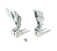 Bisagra de puerta integrada for frigorífico y congelador, 22x5,5 cm, par izquierdo y derecho, Compatible con Hettich, bisagras tipo 5,0 41,5, 2 uds.