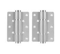 Bisagra de puerta Invisible, bisagras de puerta con resorte de cierre automático, Hardware for gabinetes, amortiguador hidráulico, cierre automático de puerta, bisagra silenciosa, 2 uds.(Silvery)