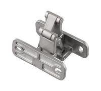 Bisagra de puerta invisible de acero inoxidable 304 de 180°, resistente, bisagra ajustable de piedra para puerta de incendio, con placa inferior gruesa, capacidad de carga de 100-400 kg, color