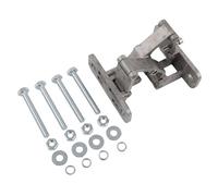 Bisagra de puerta invisible de acero inoxidable con placa de cubierta ajustable, resistente capacidad de carga de 50 kg y 100 kg para armarios, puertas de fuego y piedra, color plateado