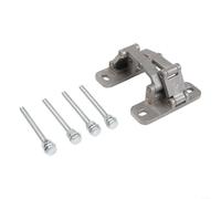 Bisagra de puerta invisible resistente de acero inoxidable 304, bisagra ajustable para puertas gruesas de fuego de piedra, carga de 180 grados, 100-400 kg, plata (S)