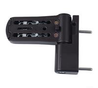 Bisagra de puerta oculta ajustable 3D, bisagra de aleación de zinc con acabado recubierto de polvo para muebles de gabinete, negro, 15 x 10 x 5 cm