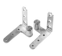 Bisagra de puerta oculta - Bisagra de pivote | Hardware de la puerta secreta | 2 piezas secretos bisagras giratorias | Accesorios de rotación de rotación de pivote de 270 grados estantería de estanter