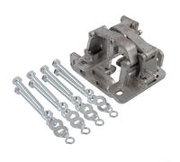 Bisagra de puerta oculta de acero inoxidable, placa de cubierta ajustable 2D para puertas de fuego y piedra, bisagra invisible resistente con base gruesa, alta capacidad de carga para (mediana)
