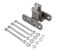 Bisagra de puerta oculta de acero inoxidable, placa de cubierta ajustable 2D para puertas de fuego y piedra, bisagra invisible resistente con base gruesa, alta capacidad de carga para (pequeña)
