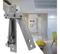 Bisagra de puerta pivotante de acero inoxidable, resistente rotación de 360 grados, juego superior inferior para puertas de madera y vidrio, diseño extraíble ajustable