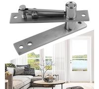 Bisagra de puerta pivotante de acero inoxidable, rotación de 360 grados resistente para puertas de madera, juego superior e inferior ajustable para dormitorio, sala de estar