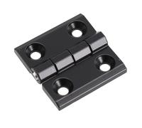 Bisagra de puerta plegable, 1 pieza Bisagras a tope negras metal Caja aluminio for gabinete Hardware cobertizo con solapa trasera 40 mm 50 60(60x60mm)