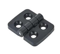 Bisagra de puerta plegable, 10 piezas Bisagras ventana a tope plástico nailon for gabinete caja eléctrica Caja industrial Carpeta bisagras con cojinetes Hardware for el hogar(20pcs)