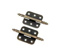 Bisagra de puerta plegable, 2 piezas Vintage 6 agujeros Bronce antiguo 70x35 mm hierro for puertas gabinetes madera