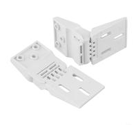 Bisagra de puerta plegable de 3 agujeros, paquete de 2 para Haier | Paquete de 2 reemplazos, 3 agujeros preperforados, se adapta a congeladores más pequeños, plástico resistente