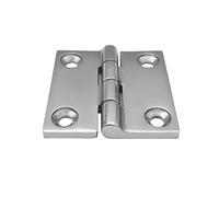 Bisagra de puerta reversible con cierre automático Bisagra Plegable Cuadrada Sólida For Puerta De Gabinete Acero Inoxidable Pulido Con Espejo, 1 Pieza(40mmX40mm)