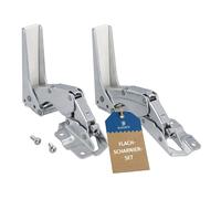 Bisagra de Puerta Set Compatible Con Beko 5838110300 5838110400 para Nevera