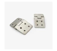 Bisagra de puerta soldada sin costura de acero inoxidable 304, bisagra plegable asimétrica for puerta de gabinete de equipo industrial CL128(Tuba)