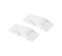 Bisagra de repuesto para congeladores pequeños y compactos | Diseño plegable, paquete de 2, plástico blanco, fácil de instalar, apto para unidades pequeñas