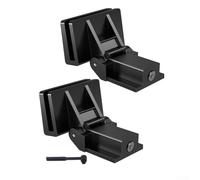Bisagra de repuesto para cubierta antipolvo para TEAC TN200, TN300, TN350, TN400, TN420, TN550, TN570, AT-LPW40WN, Fluance RT81, RT82 | Plástico resistente negro, paquete de 2