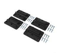Bisagra de repuesto para Igloo de 150 a 165 cuartos de galón, kit de bisagra mecánica de plástico negro con tornillos para una fácil instalación (4 piezas)