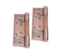 Bisagra de resorte de 5 pulgadas, bisagra silenciosa de acero inoxidable, espesor de 2,5 mm, utilizado for abrir y cerrar la hoja de la puerta del cojinete(Red bronze)