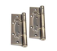 Bisagra de resorte de 5 pulgadas, bisagra silenciosa de acero inoxidable, espesor de 2,5 mm, utilizado for abrir y cerrar la hoja de la puerta del cojinete(Green bronze)