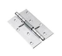 Bisagra de resorte de acero inoxidable de 2 piezas con tornillos, herrajes de bricolaje for puerta de armario.(2 inch)