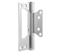 Bisagra de resorte invisible for puerta, cierre automático, amortiguación, apertura automática, de acero inoxidable, for decoración del hogar, 1 unidad.(5-inch (black) 1 piece)