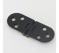 Bisagra de solapa de aleación de zinc gruesa de 180° para encimera de muebles y mesas plegables, diseño de instalación integrado con tamaño de 78 x 29 mm en oro, negro o plata, incluye tornillos, 2 mm