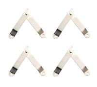 Bisagra de soporte antigua, 4 soportes de esquina móviles para caja de madera para caja de vino, accesorios decorativos con bisagras de hierro, acabado bronce