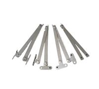 Bisagra de soporte elevación puerta muebles gabinete, barra tracción doble acero inoxidable, accesorio cocina, 1 ud(A10 Metal)