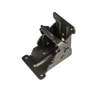 Bisagra de soporte Soporte de bisagra de pata plegable, soporte de soporte plegable de 0-90-180 grados, bisagra autoblocante con tornillos(Black 4 sticks pack)