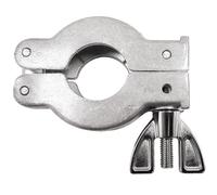 Bisagra de sujeción rápida de acero inoxidable de 2 piezas for manguera de vacío - Accesorios de tuerca de mariposa con brida ISO-KF(KF16)