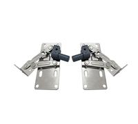 Bisagra de tijera for cajón armario, bisagras Cierre Suave 45 grados hacia abajo, soportes amortiguación for conector muebles, 1 ud