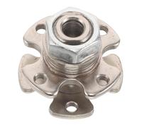 Bisagra de Torsión Mini Ajustable 0 a 12,0 Nm, Rotación 360° | Hierro Plata, Apoyo con Rodamiento Integrado, Orificio 7mm, para Paneles de Control y Soportes de Tableta
