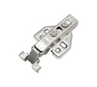 Bisagra de tubo de aeronave con efecto amortiguador y resorte, bisagra de acero inoxidable para puertas y armarios de muebles, compatible con instalación de esquina (A)