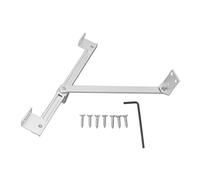 Bisagra de ventana abatible ajustable en forma de T Bisagra de seguridad para ventana de posicionamiento accesorio de ventana extrapolado para oficina en casa plata