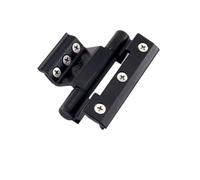 Bisagra De Ventana Bisagra de puerta y ventana aleación aluminio, puente roto, aislamiento térmico, bisagra plana abierta, bisagras gruesas plegables, 1 Uds Para Ventanas, Armarios(Black-90mm)