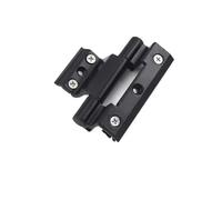 Bisagra De Ventana Bisagra de puerta y ventana aleación aluminio, puente roto, aislamiento térmico, bisagra plana abierta, bisagras gruesas plegables, 1 Uds Para Ventanas, Armarios(Black-95mm)