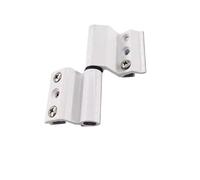 Bisagra De Ventana Bisagra de puerta y ventana de aleación de aluminio, puente roto, aislamiento térmico, bisagra de ventana plana y abierta, bisagras gruesas plegables, 1 Uds.(White-45mm Right)