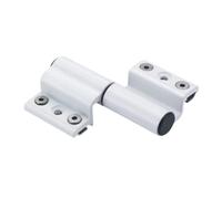 Bisagra De Ventana Capacidad de carga 120 kg Bisagra grande Puertas con bisagras de 20 muescas Puente roto Puerta de aluminio Accesorios for ventanas Hardware Bisagras De Acero Inoxidable(LEFT)