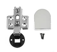 Bisagra de vidrio amortiguador de amortiguación con mini cabeza redonda para armario y muebles, puerta de vidrio (grande)