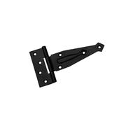 Bisagra decorativa para puerta de armario de 6 pulgadas en acabado negro epoxi - Bisagra rústica para puertas interiores externas de armarios de madera