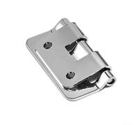 Bisagra desmontable de hierro para maletines de instrumentos, maletín de vuelo, maletín de carretera, accesorios de caja de equipo de 5 mm, agujeros de fijación, color plateado resistente