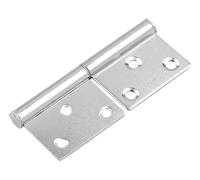 Bisagra desmontable tipo bandera for puertas, bisagra for muebles, 4 piezas, acero inoxidable, for de madera y metal(4in(1.2mm thick))