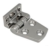Bisagra doblada resistente en acero inoxidable 316 para puertas de cubierta de yates, barcos marinos y soporte de montaje de RV (38 x 54 mm)