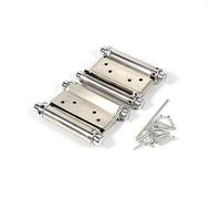 Bisagra doble-2Pcs 3 '' Pulgada Bisagra de resorte de doble acción Saloon Cafe Puerta Puerta abatible