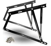 Bisagra Elevable con Pistón de Gas para Canapé Abatible, 150-1800N, Herraje Reforzado, Sistema Hidráulico Resistente, Amortiguador para Cama con Arcón (1600N)